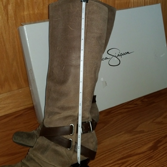 Jessica Simpson Suede Leather Knee High Boots 8.5 - Picture 5 of 6